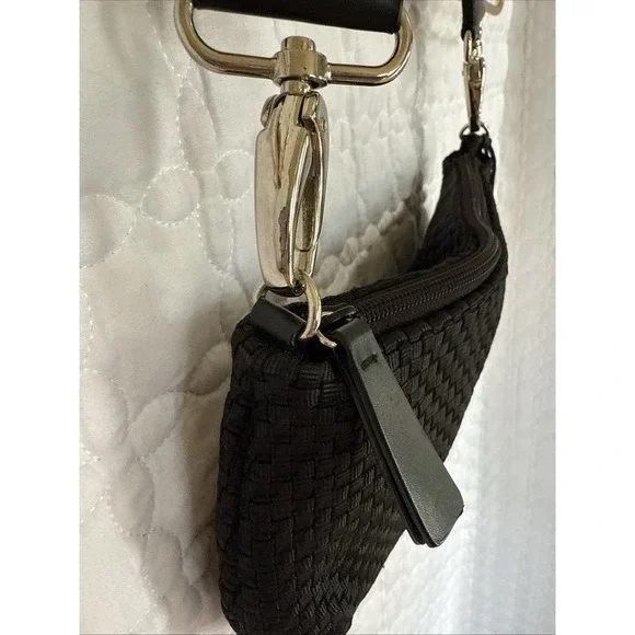 NWOT The Sak Shoulder Bag Small Interwoven Braided Straps Silver Metal Accents - Picture 4 of 15
